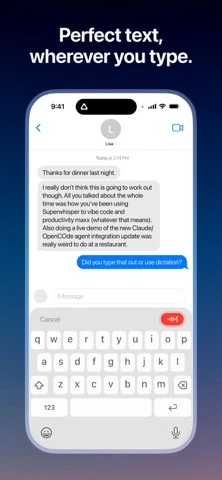 Superwhisper — iPhone 2