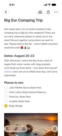 Apple Notes — iPhone 1