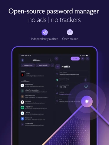 Proton Pass — iPad 2