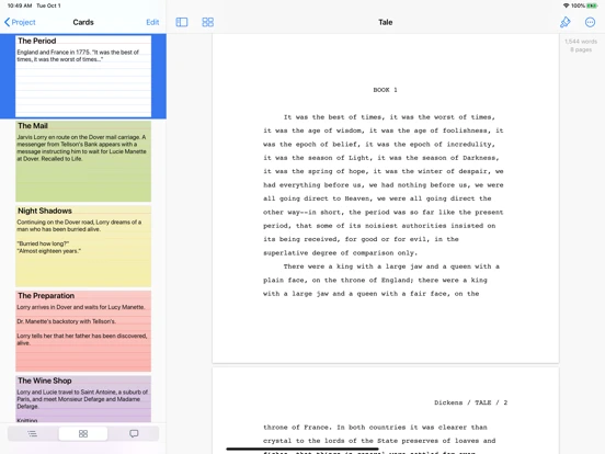 Storyist — iPad 2