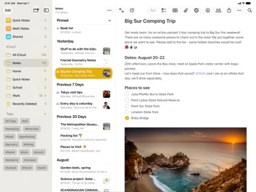 Apple Notes — iPad 2