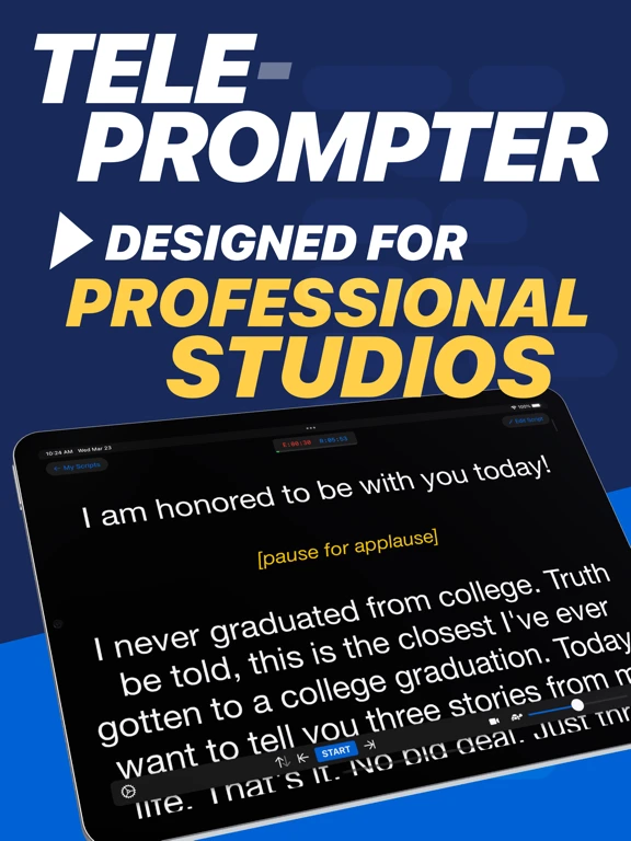 Teleprompter Pro (formerly Teleprompter Premium) — iPad 2