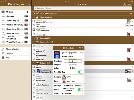 Packing Pro — iPad 2